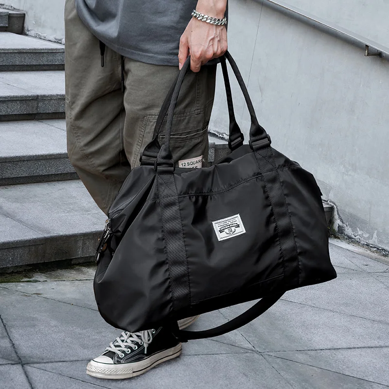 Simple Unisex Travel Bags Oxford Waterproof Large Capacity Tote Bags Wet Dry Separation Sport Gym Yoga Bag Short Trip Handbag