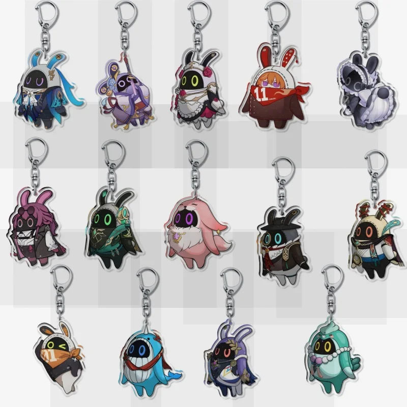 

Game Anime Zenless Zone Zero ZZZERO Bangboo Acrylic Key Chain Figures Hanging Accessories Keychain Bag Pendant Keyring Gifts