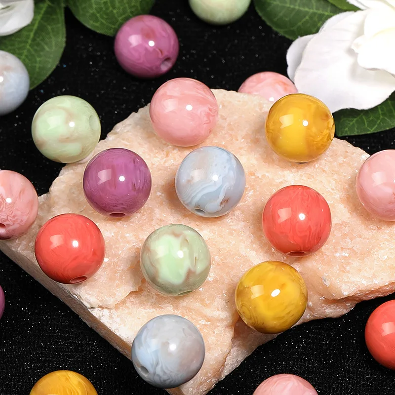 Newest Colorful Plastic Acrylic Round Gumball Beads Fit Bracelet Necklace Earring Ornament Accessories Material 100pcs 16mm