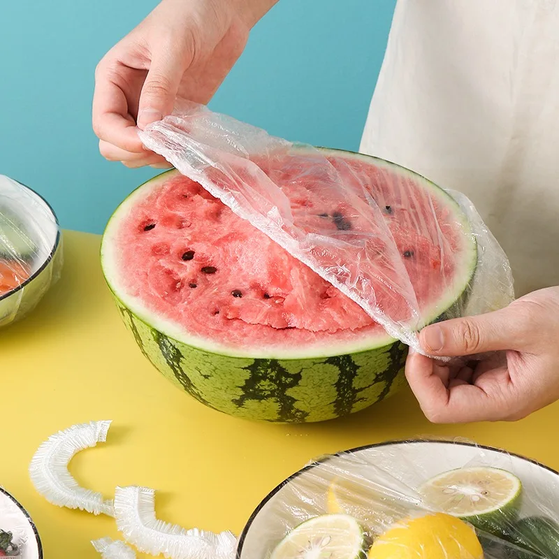 Food Grade Elastic Stretch Film Cover Reusable Bowl Lid For Refrigerator Leftovers Freshness Storage Kitchen Use