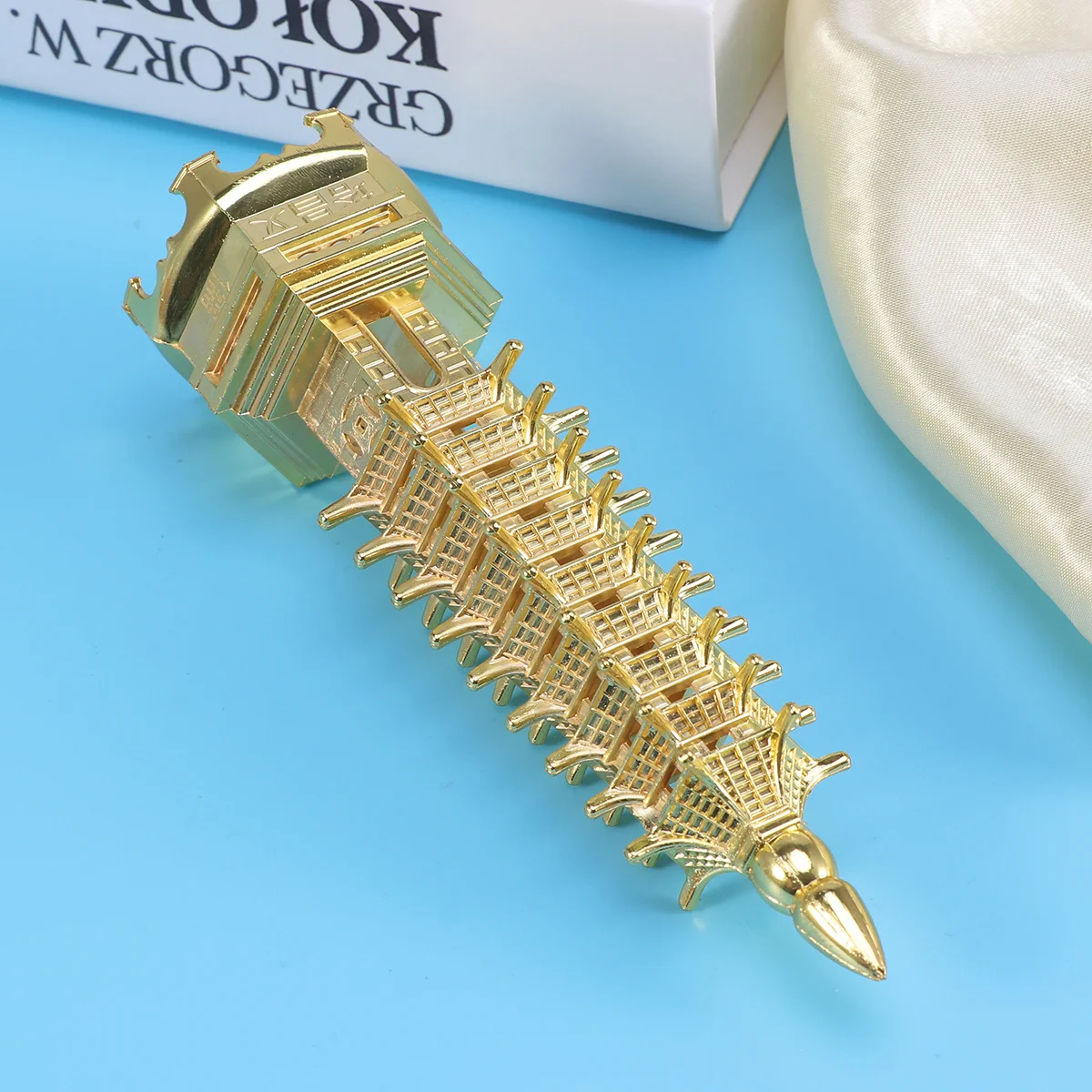 

9 Layer Tower Alloy Metal Decoration Craft Fine Craftsmanship Home Decoration Gift Famous Landmark Decor