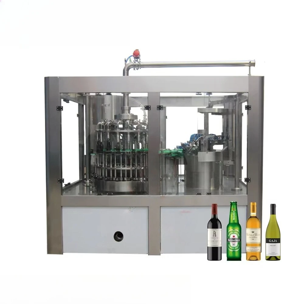 Automatic Bottling Line Commercial Complete Beverage Bottling Assembly Line For Factory