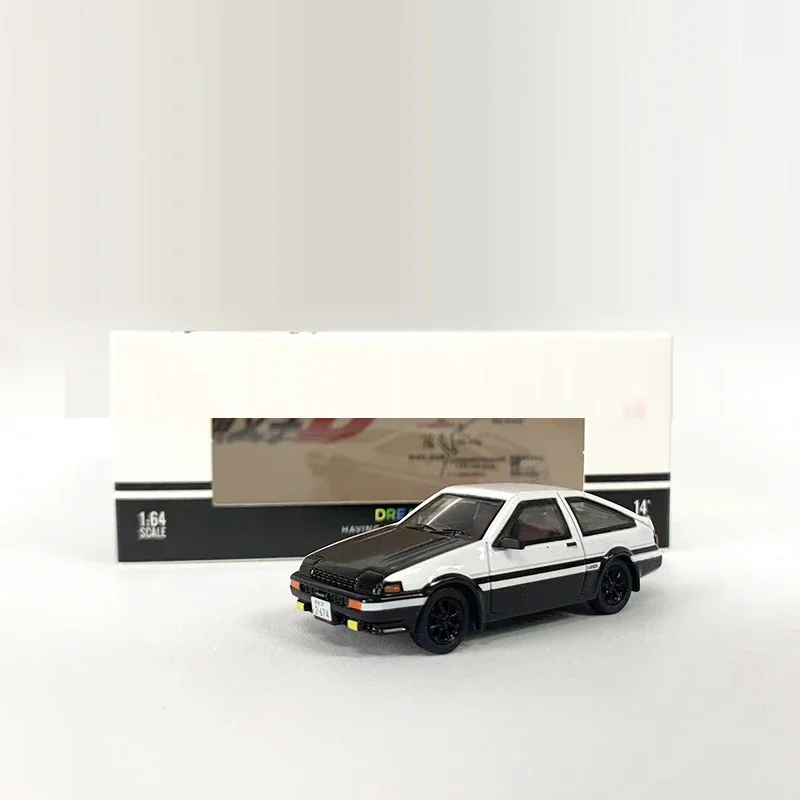 

Время Micro 1:64 модель автомобиля AE86 литье под давлением коллекционные подарки для автомобилей-углеродный белый