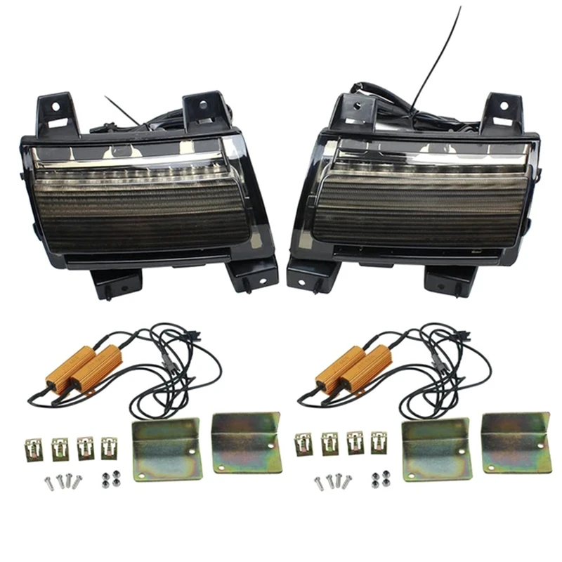 Daytime Running Lights Indicator Turn Signal Lights For Jeep Wrangler JL Sport 2018-2020 LED Fender Turn Lights