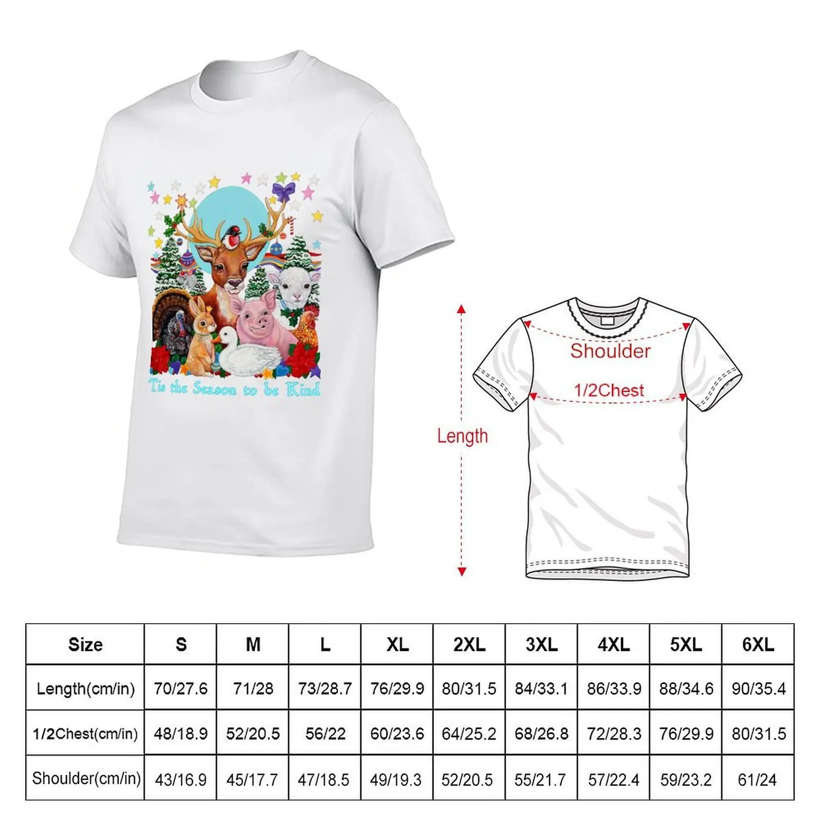 Tis the Season to be Kind - Christmas kindness message T-Shirt shirts graphic tee vintage clothes Men's cotton t-shirt