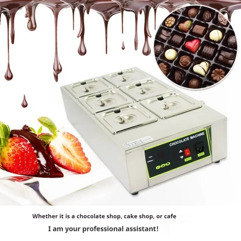 4 Cylinder Chocolate Soaps Melting Pot Thermostatic Kerotherapy Furnace Machine DIY Electric Chocolate Fountain 220V