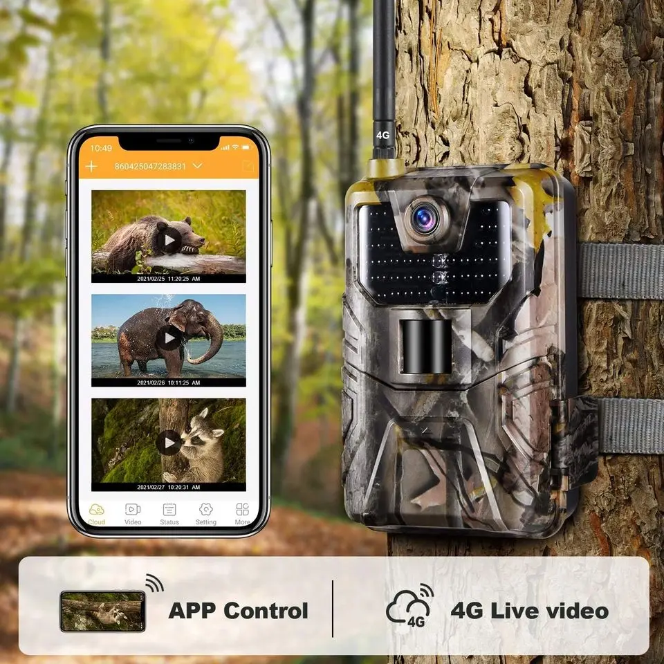 Suntek HC900PRO 4K 30MP 4G Cloud Trail Camera Photo Traps with
