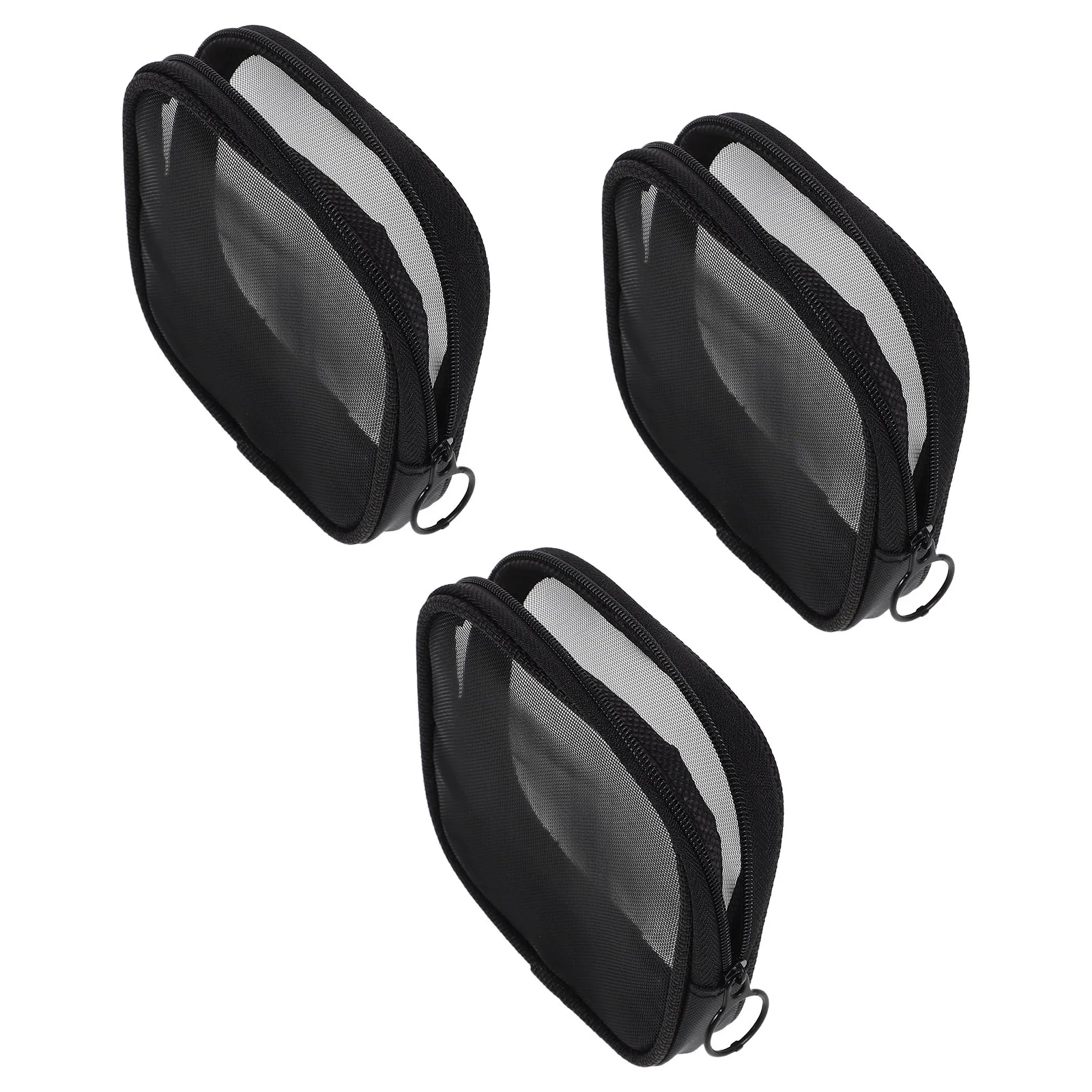 

Mesh Toiletry Compact Breathable Travel Organizer Foldable Makeup Pouch For Skincare Accessories Portable Mini Storage