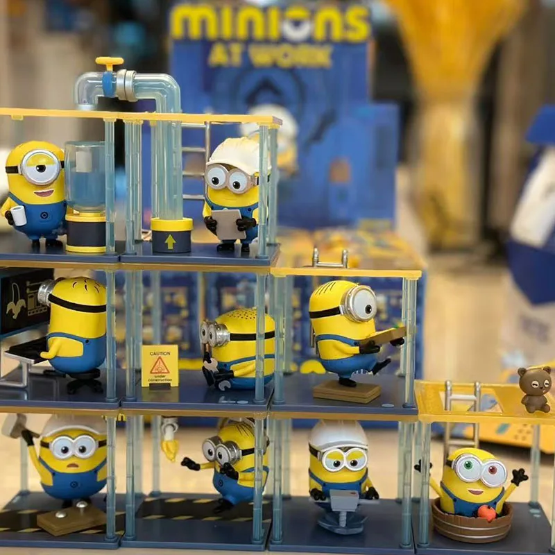 

Minions At Work Series 100% Original Blind Box Toys Guess Bag Mystery Box Mistery Caixa Action Figure Surpresa Model Birthday