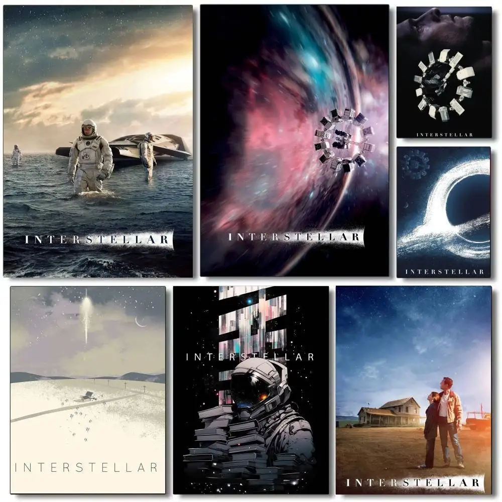 

I-Interstellar Space Movie Poster Print Canvas Painting Wall Art Picture Living Room Home Bedrooom Bar Restaurant Decor
