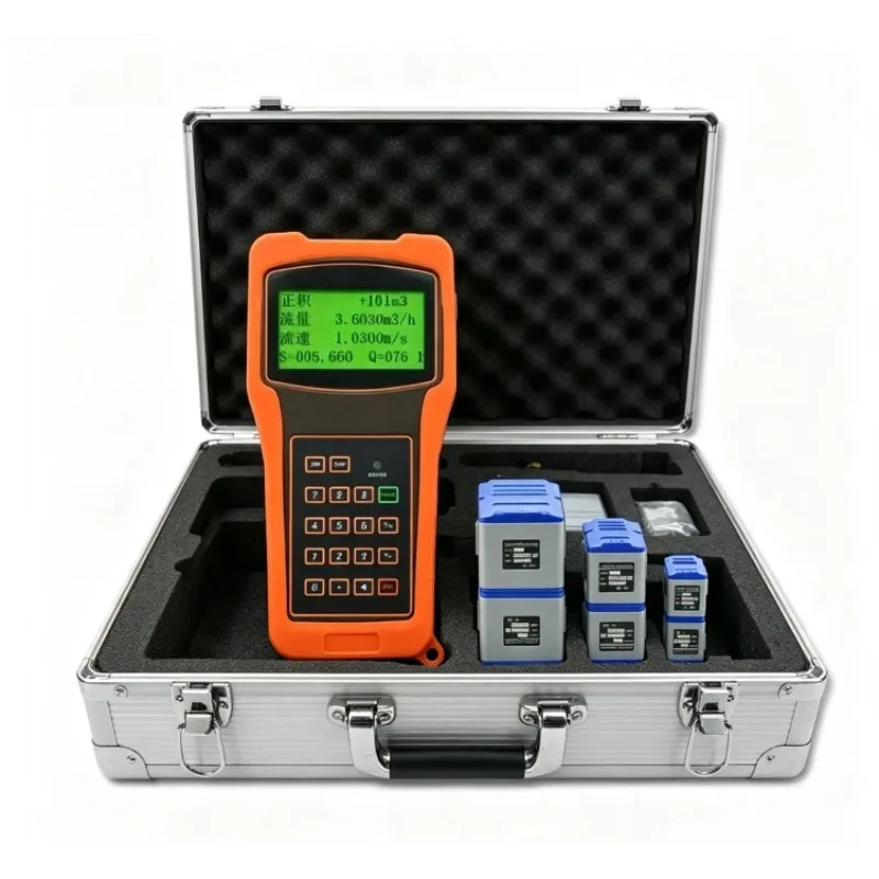 TUF-2000H Handheld Ultrasonic Flow Meter Portable Clamp-on Liquid Flowmeter Digital Display Data Logger For Pipe Testing