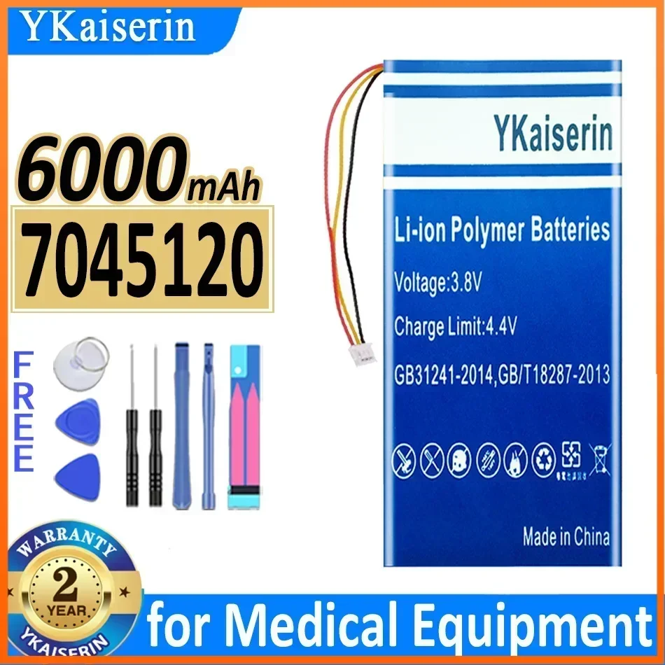 YKaiserin 6000mAh Battery 7045120 for Medical Equipment, Communication Equipment, Drone Remote Control TBS TANGO 2 Batterie