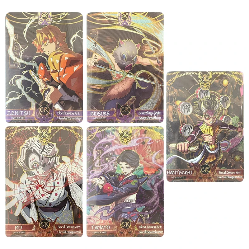 

Японское аниме Demon Slayer Agatsuma Zenitsu Hashibira Inosuke Tamayo Коллекционные карты, подарок на Рождество и день рождения, игрушка для детей