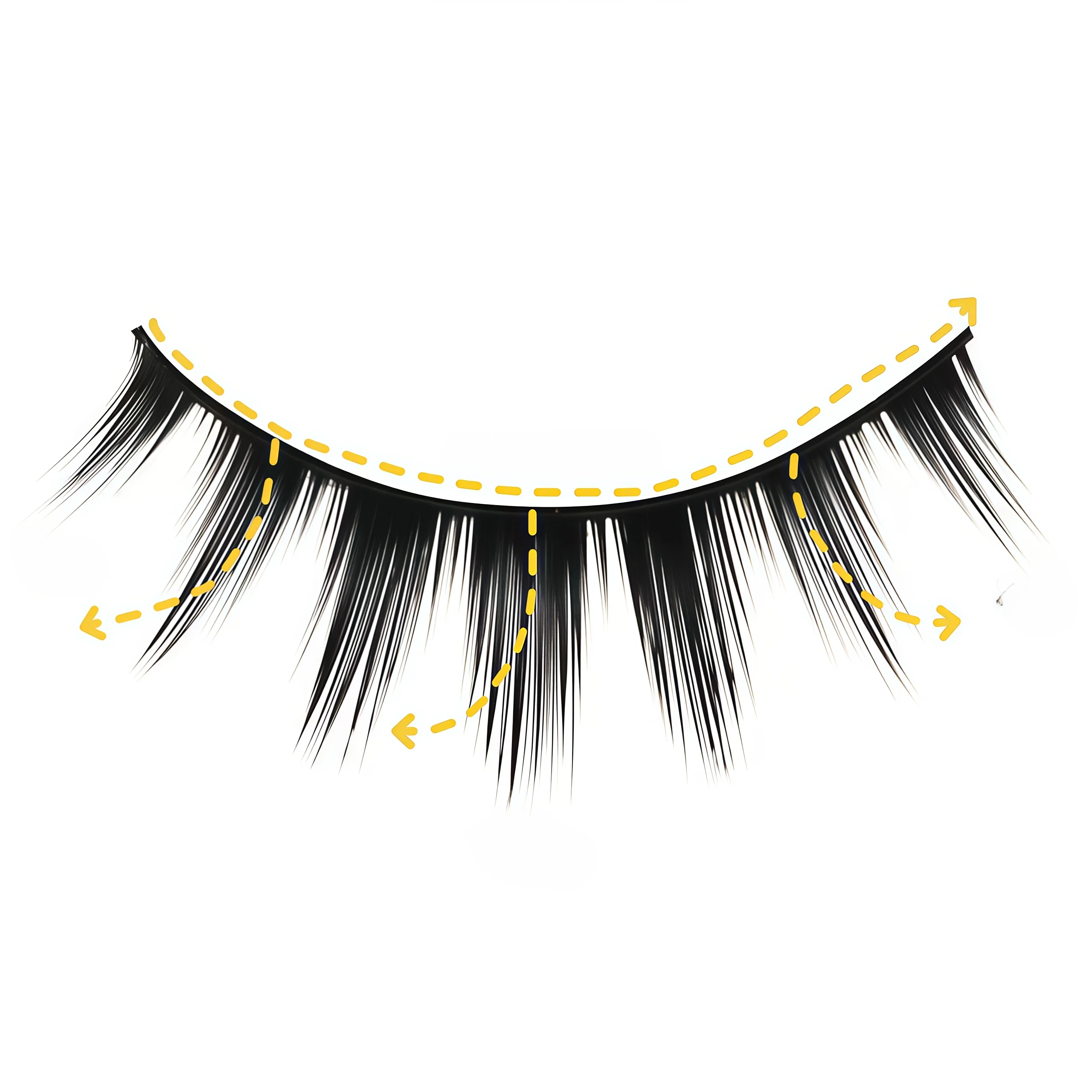 10 Paar künstliche Wimpern mit großem Teufel, Cosplay, dick, einteilig, Baumwollfaden, künstliche Wimpern mit hartem Stiel