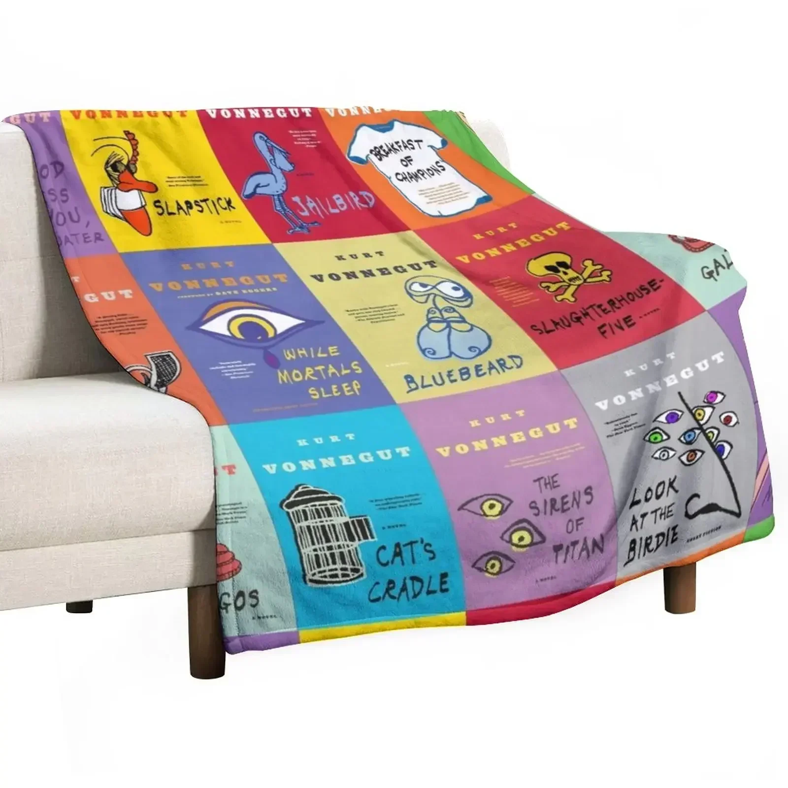 The Works of Kurt Vonnegut Throw Blanket Summer Blankets For Sofas for winter Blankets