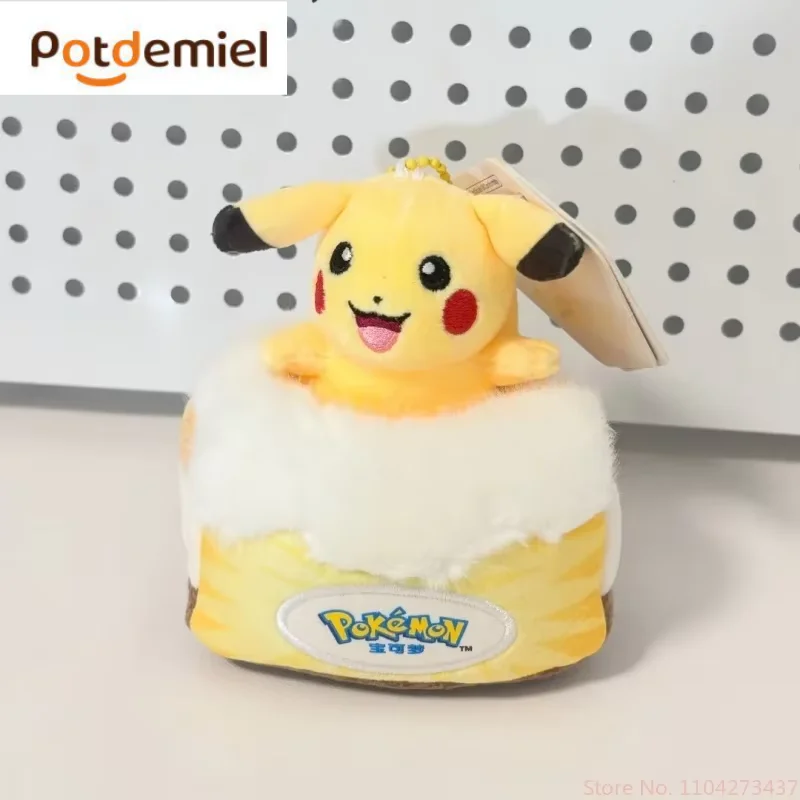 Potdemiel Serie Pokémon Jigglypuff Piplup Sprigatito Colgante Figura de Anime Muñeco Rowlet Adorno para Pastel Juguete Lindos Regalos de Cumpleaños