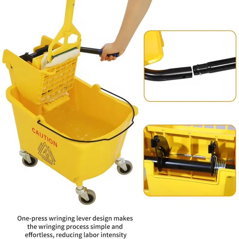 

Grade Water Press Bucket-32 Liter Large Capacity Barrel Body for Efficient Floor Cleaning and Mopping-Cleaning Supplies
