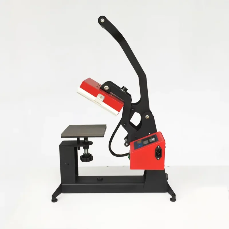 15x15cm Auto Labeling Heat Press for Caps, Tumblers & Mugs, Compact Industrial Heat Transfer Machine for Logo Printing