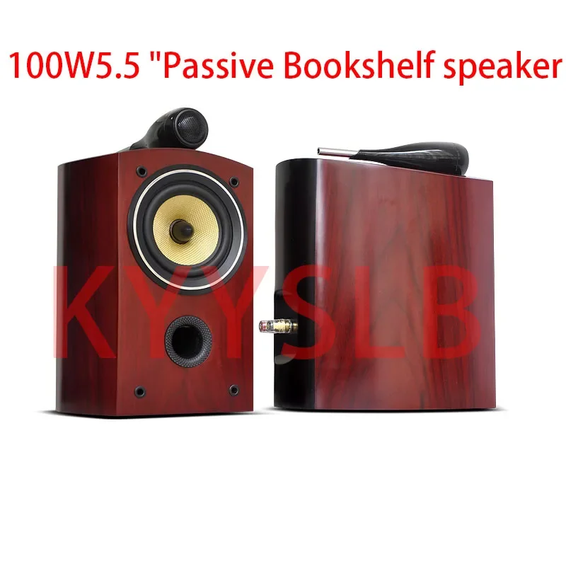 100W 5.5 Inch Passive Bookshelf HiFi Speaker Fever Two-Way Professional Audio 8Ω Monitor Speakers Sound Box High Power Speaker