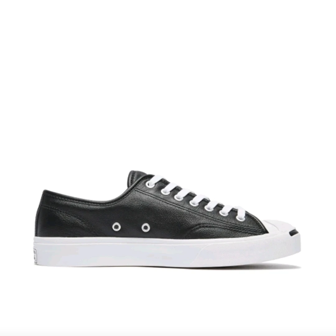 

Converse Jack Purcell Men's and Women's Skateboarding Shoes, Comfortable, Leather, Encapsulated Sneakers, Black