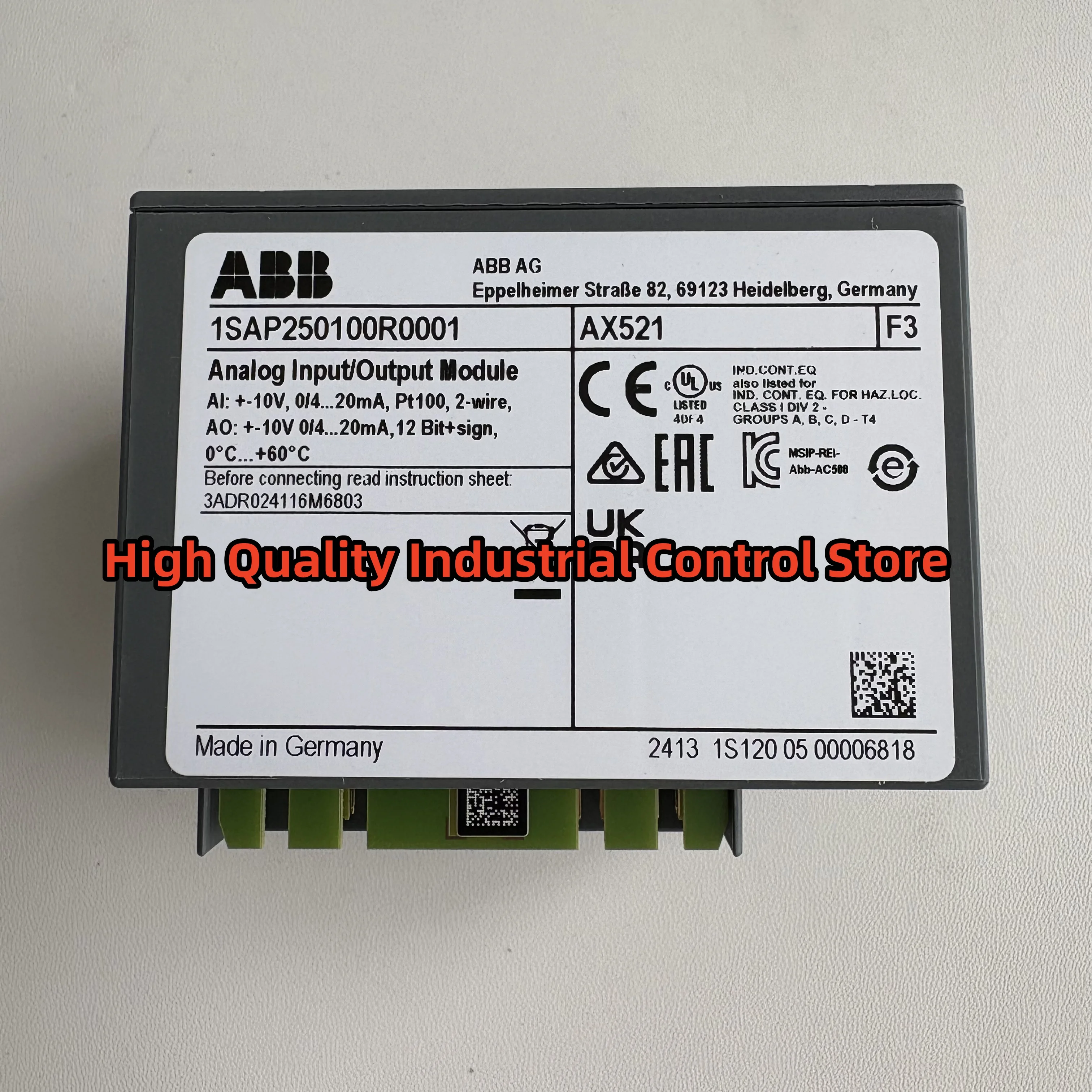 SPS-Modul brandneu 1SAP250100R0001 AX521