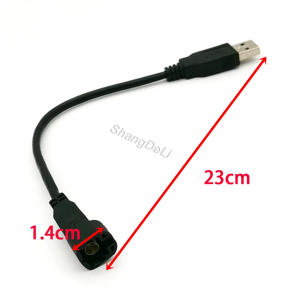 Car Radio USB Conversion Modification Cable Female Socket Connector Adapter Fit for VW POLO SANTANA Lavida RCD300 RCD310