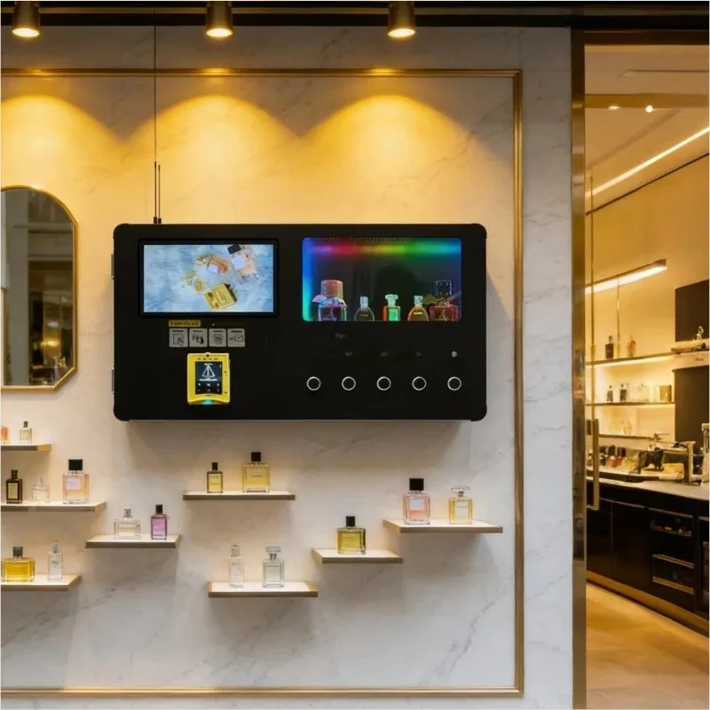 Deposit Mini Wall-mounted Perfume Dispenser Vending Machine With Card Payment Intelligent Coin-operated Perfume Vending Machine