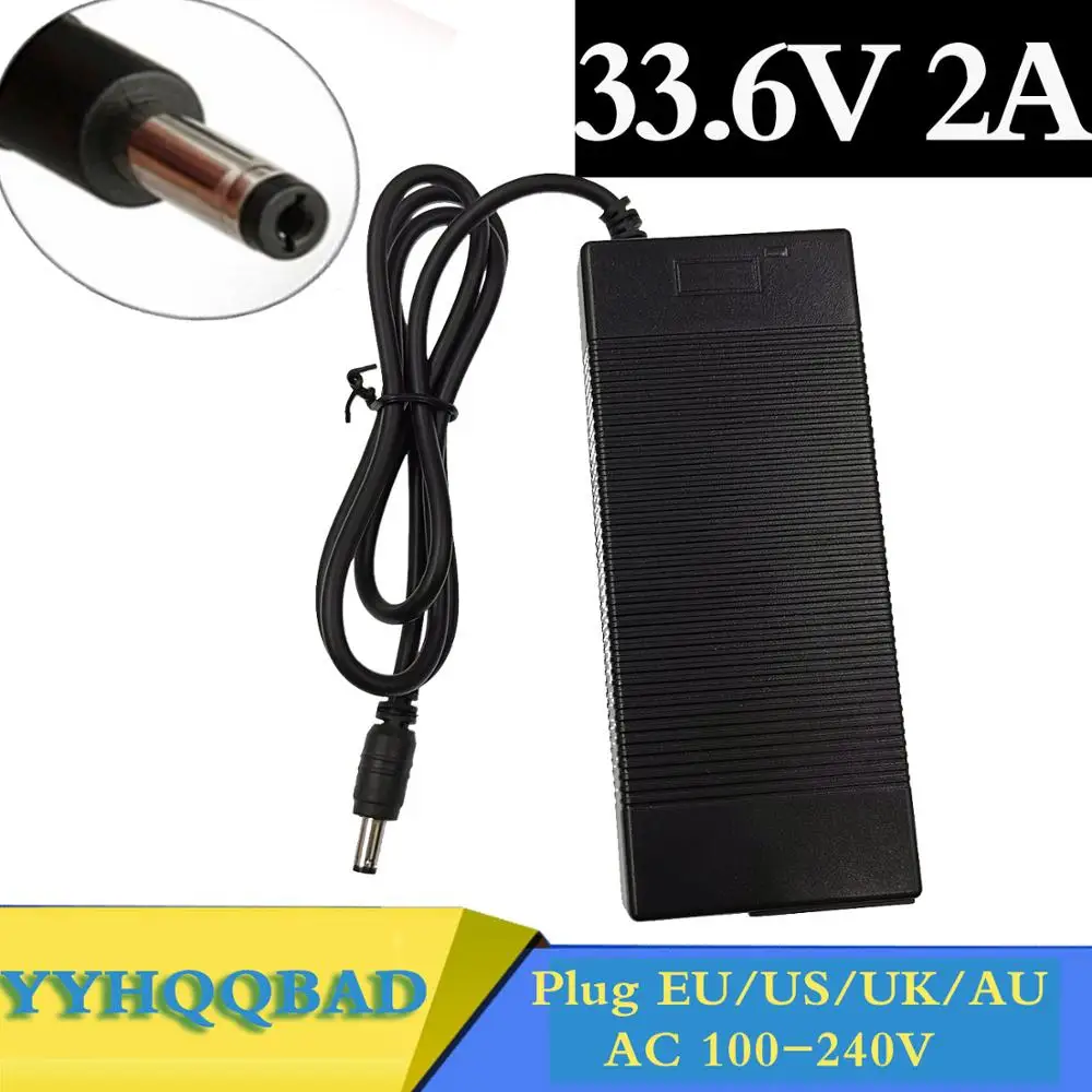 แบตเตอรี่ Li-ion 2A Li-Po 33.6V ที่ชาร์จอัจฉริยะสำหรับชุดแบตเตอรี่8 28.8V 29.6V eBike E-BIKE Li-Po