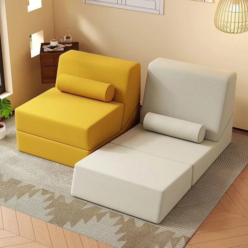 Fashionable Compressed Sofa for Small Spaces Living Room Multi-Functional Lounger Bed Sofa Tatami Single Person Couch