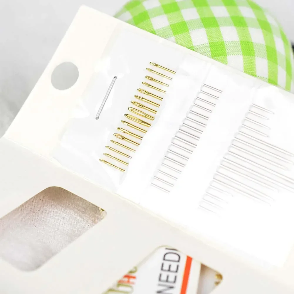 Dispenser Large Eye Hand Sewing Needles Versatile High Quality Hand Sewing Needle Large Eye Self Threading Note
