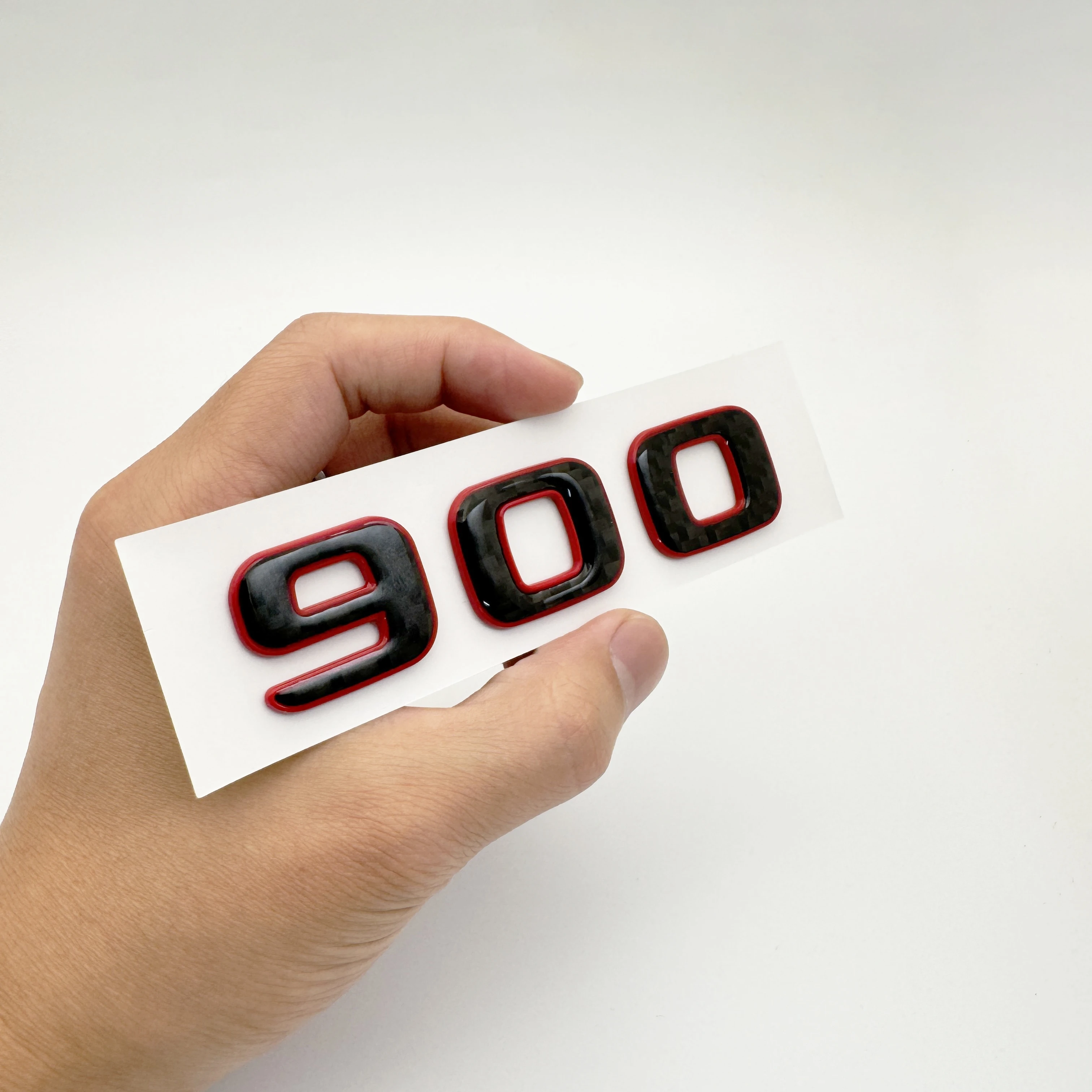 

2025 Новый 3D оранжево-красный эмблема из углеродного волокна 900 букв, наклейка на багажник автомобиля для BRABUS W213 X167 W167 W463 W464 C190 серии