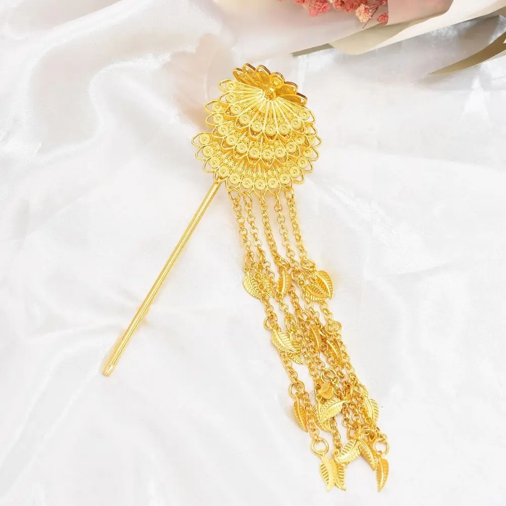 

Tassel Animals Hanfu Hairpins Stylish Headwear Hair Accessories Women Hair Fork Peacock Hair Sticks Chinese Hairpins Long Chain