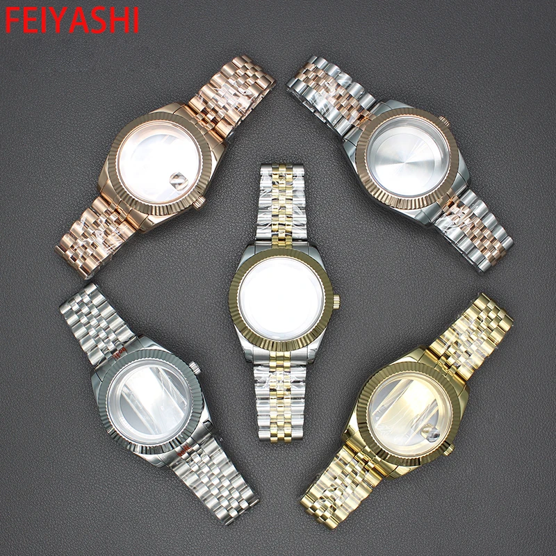 

36mm 40mm Watch Case 316L Stainless Steel For Seiko Nh34 Nh35 Nh36 Nh38 Miyota 8215 Movement 28.5mm Dial 20mm Bracelet Datejust