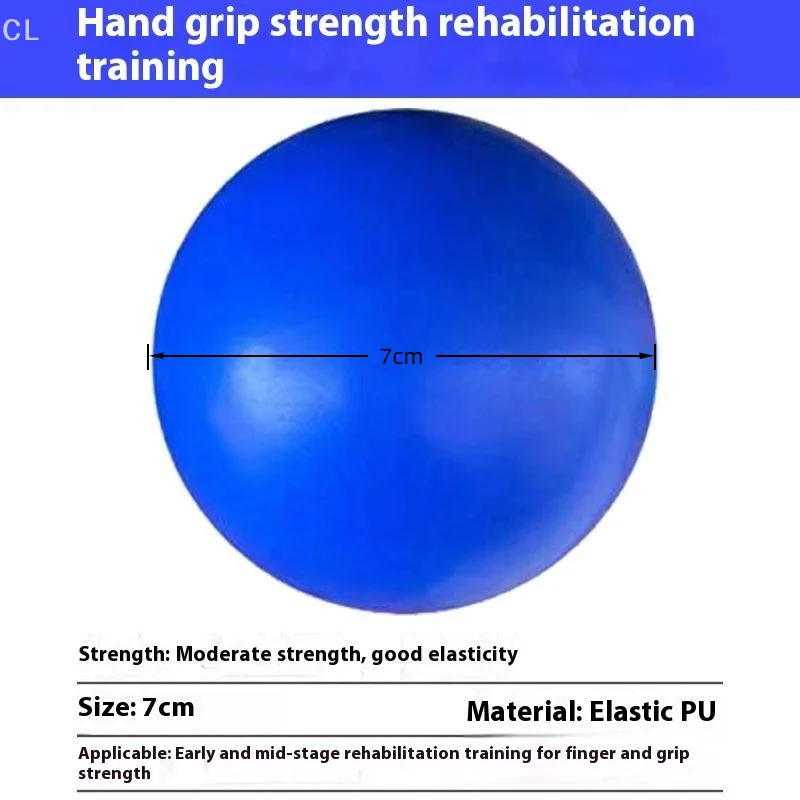 Palla per esercizi con impugnatura da 7 cm per allenamento fitness, 1 pezzo, giocattolo per il rafforzamento delle dita per massaggio e rafforzamento del polso