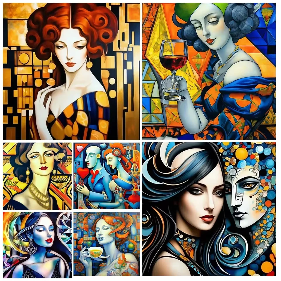 1000 PCS Puzzles for Adults Abstract Fantasy Woman Jigsaw Puzzles Educational Games Colorful Puzzles Gifts Home Decor