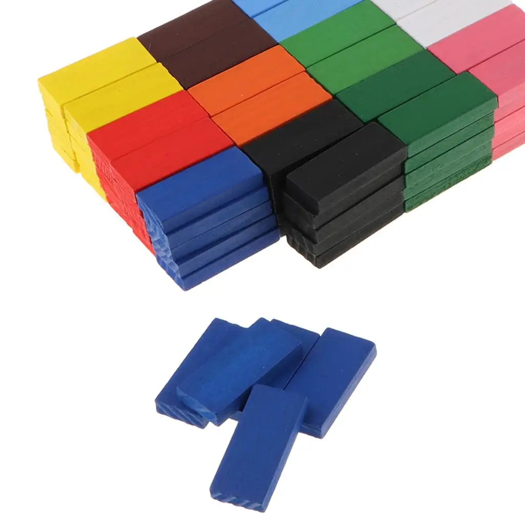 120 قطعة مجموعة الدومينو الخشبية المكونة من 12 لونًا لعبة بلاط سباق الأطفال #6