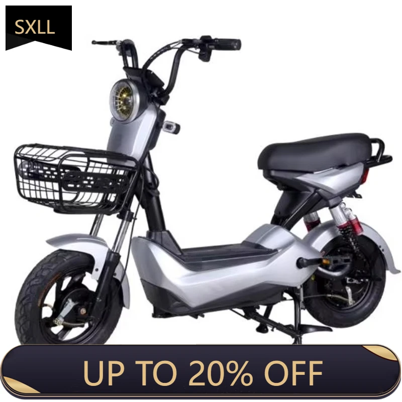 

SXLL Electric City Bike 400 Watt Brushless Motor 2.75-10 Vacuum Tires 30 Km Range Intelligent 6 Tube Controller
