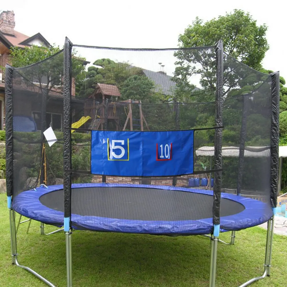 Easy Installation Trampoline Hoop Outdoor Trampoline Throwing Net Basketball Hoop Set for Kids Fun Sports Fitness for Gym