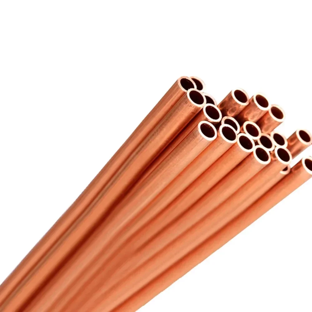 Copper pipe 2mm wall thickness 8-25mm OD Hollow  tubule 300mm 500mm length straight round cooper tube piping