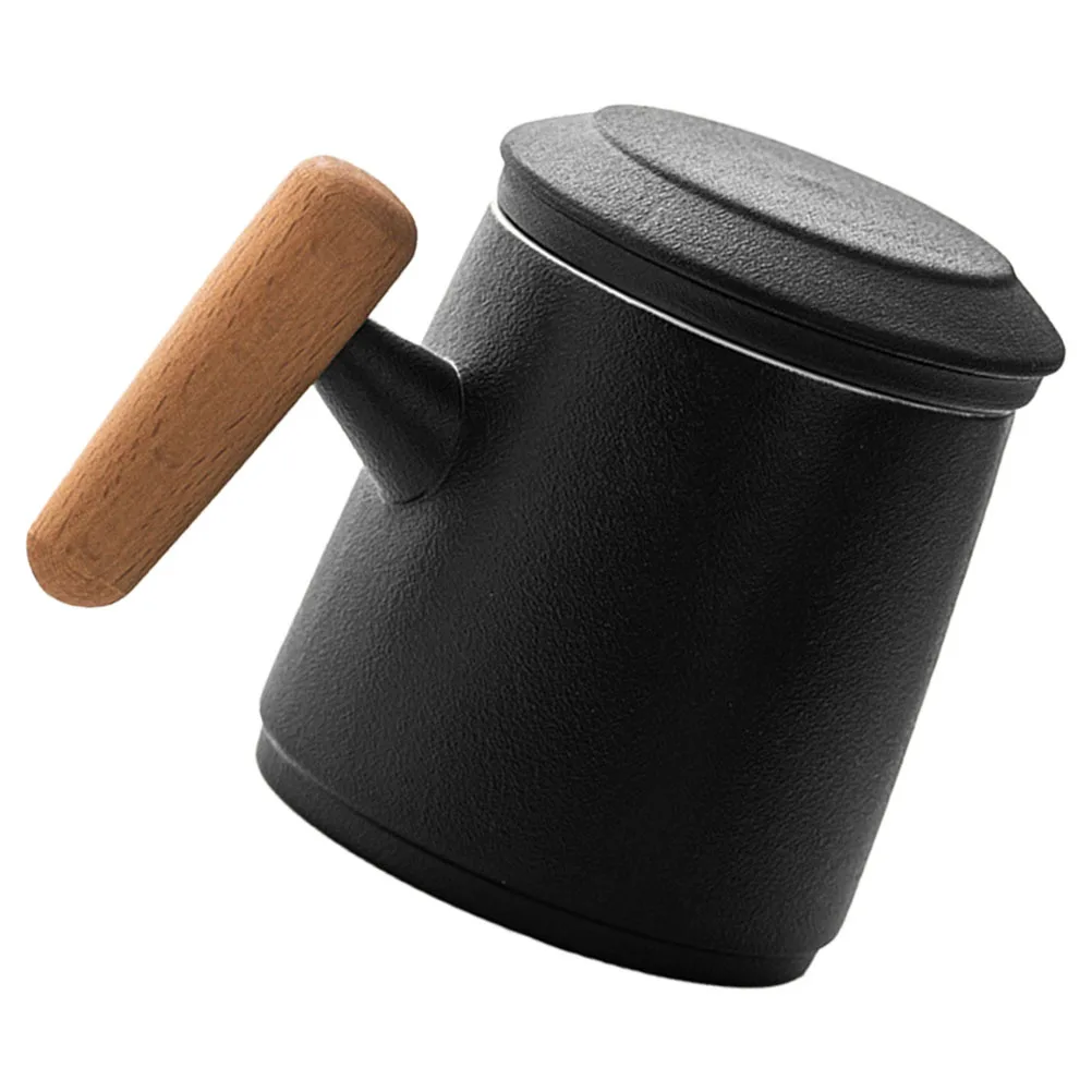 

Ceramic Coffee Mug with Filter Lid Large Capacity Lightweight Home Office Tea Cup Ceramic Cup Tea Mug Latte Mugs