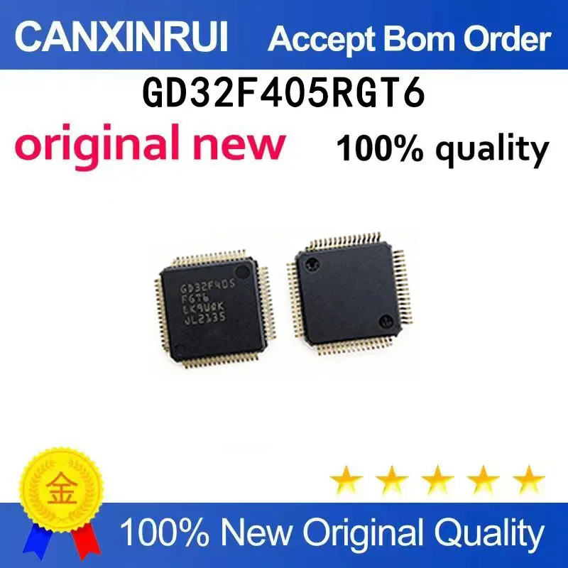 

(5-100 PCS) Brand new original GD32F405RGT6 LQFP-64 microcontroller chip IC in stock