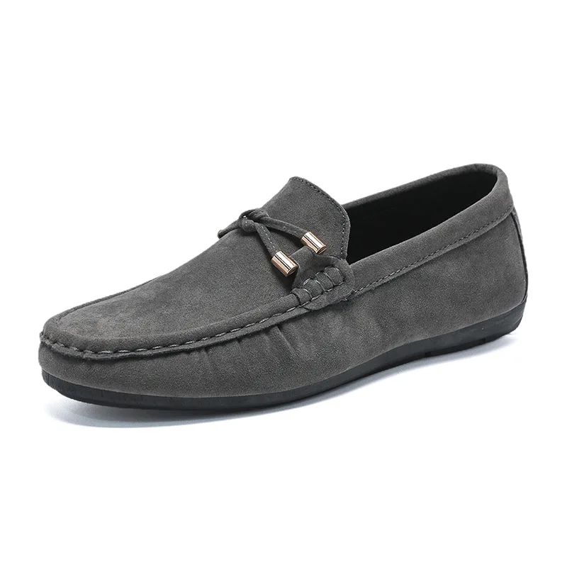 Mocasines transpirables para hombre, zapatillas informales planas, antideslizantes, suaves, para conducir, náuticos, 2024