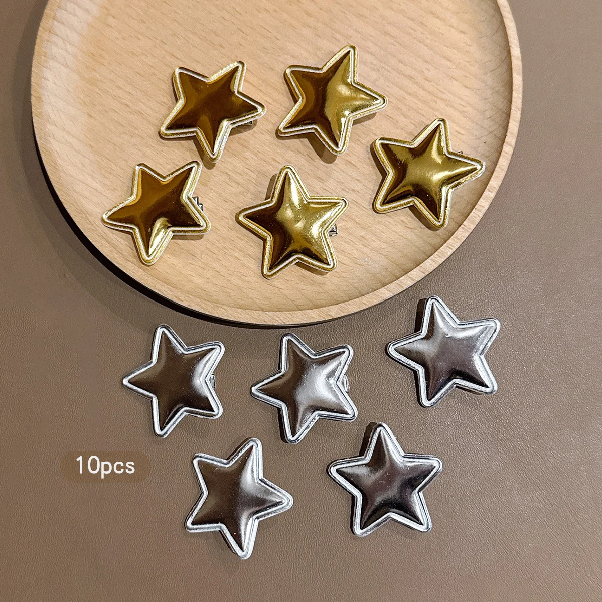

10 fashionable and versatile gold and silver star hair clips suitable for daily hair accessories