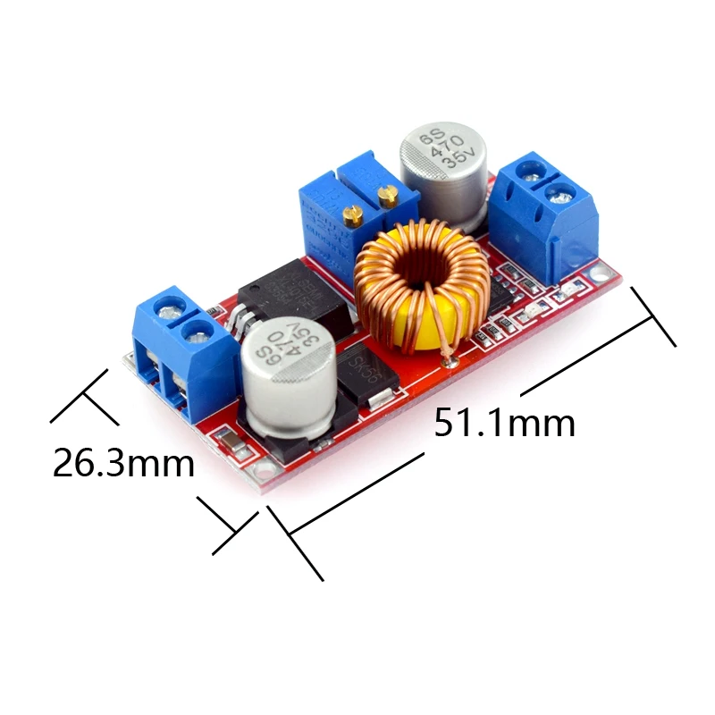 4 PCS 5A DC-DC Adjustable Buck Converter XL4015 4 - 38V to 1.25 - 36V Step Down Power Supply Voltage Regulator Power Module