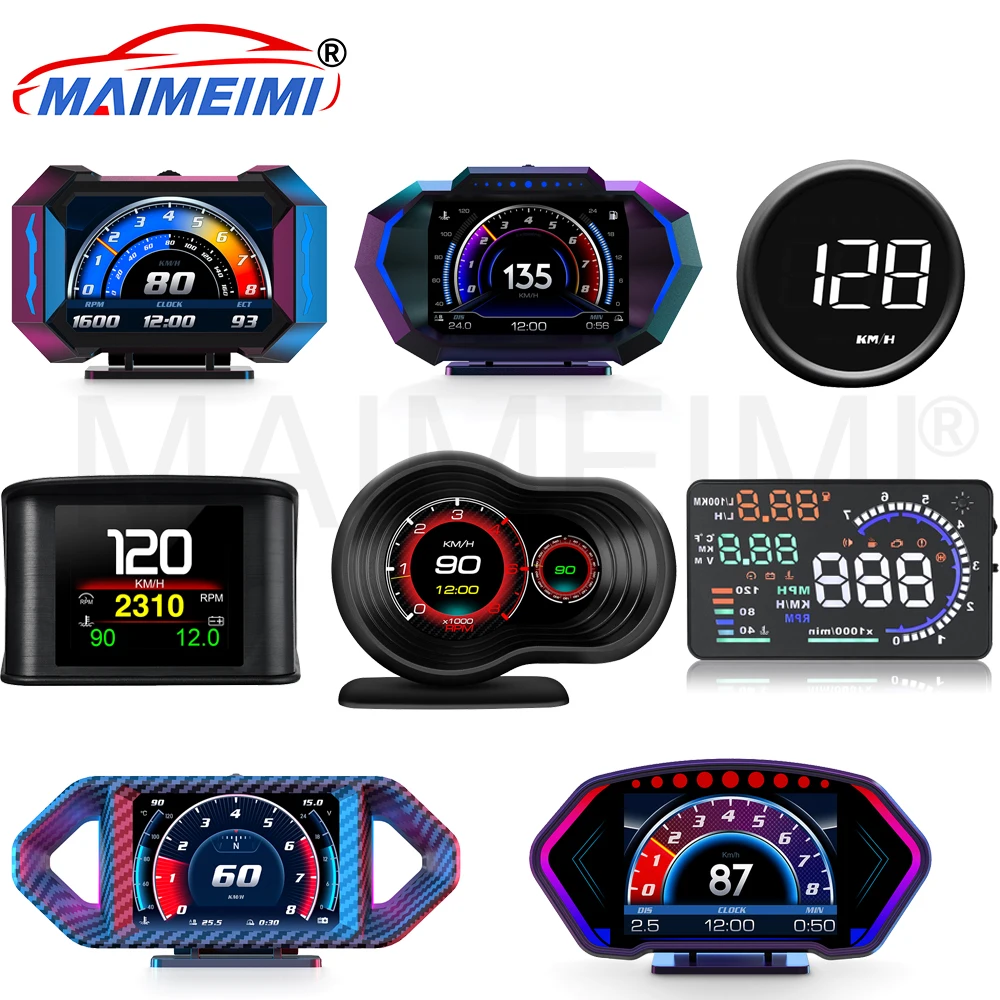 

Несколько стилей, автомобильный проекционный дисплей OBD2, умная цифровая приборная панель, бортовой компьютер, сигнализация превышения скорости, усталость, вождение, повтор