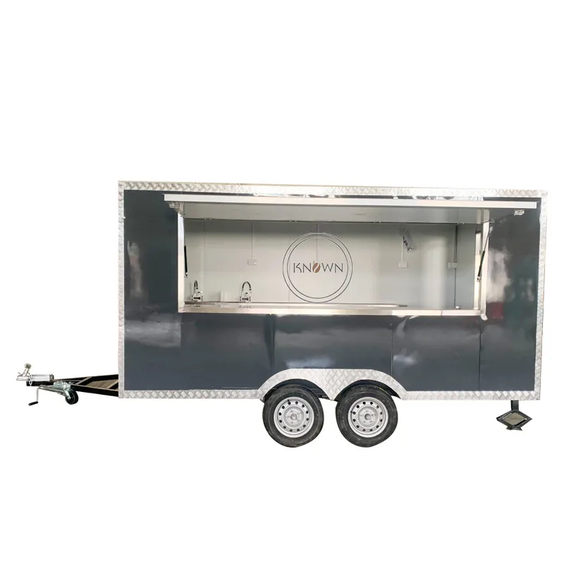 Festival Mobile Kitchen Trailer New Design Cool Camper Caravan Taco Cart Fast Food Concession Truck