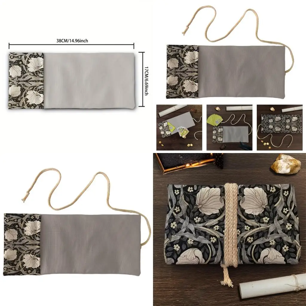 

Multipurpose Rolls Up Card Bag Foldable Divinations Tarots Bag Board Game Card Packaging Storage Pouches Card Sleeve