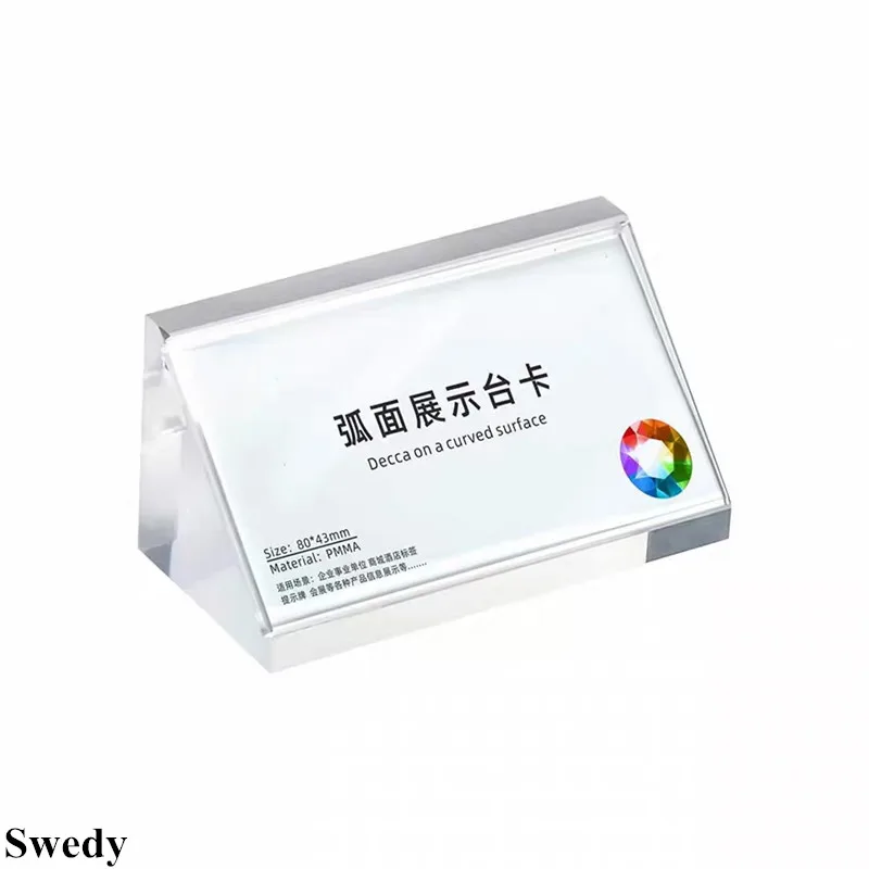 50x25mm Mini Price Label Paper Tags Table Photo Picture Poster Frame Small Acrylic Sign Holder Display Stand