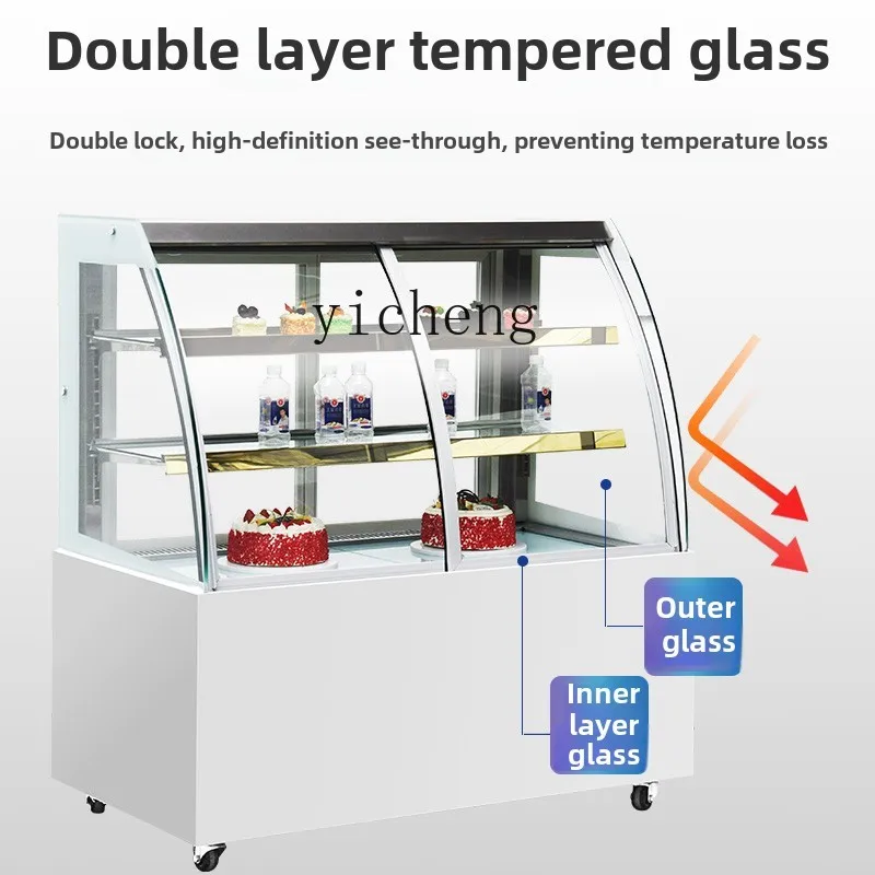 ZS  commercial refrigerated display cabinet air-cooled cake cabinet desktop small fresh-keeping cabinet