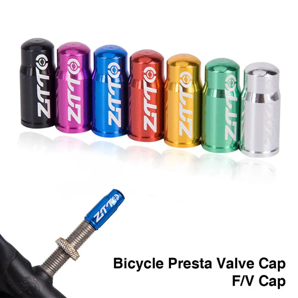 2pcs Mountain Road Bike Presta Valve Cap Valve Cap Dust Cover Aluminium Alloy For Scooter Car French American Valve U3B5